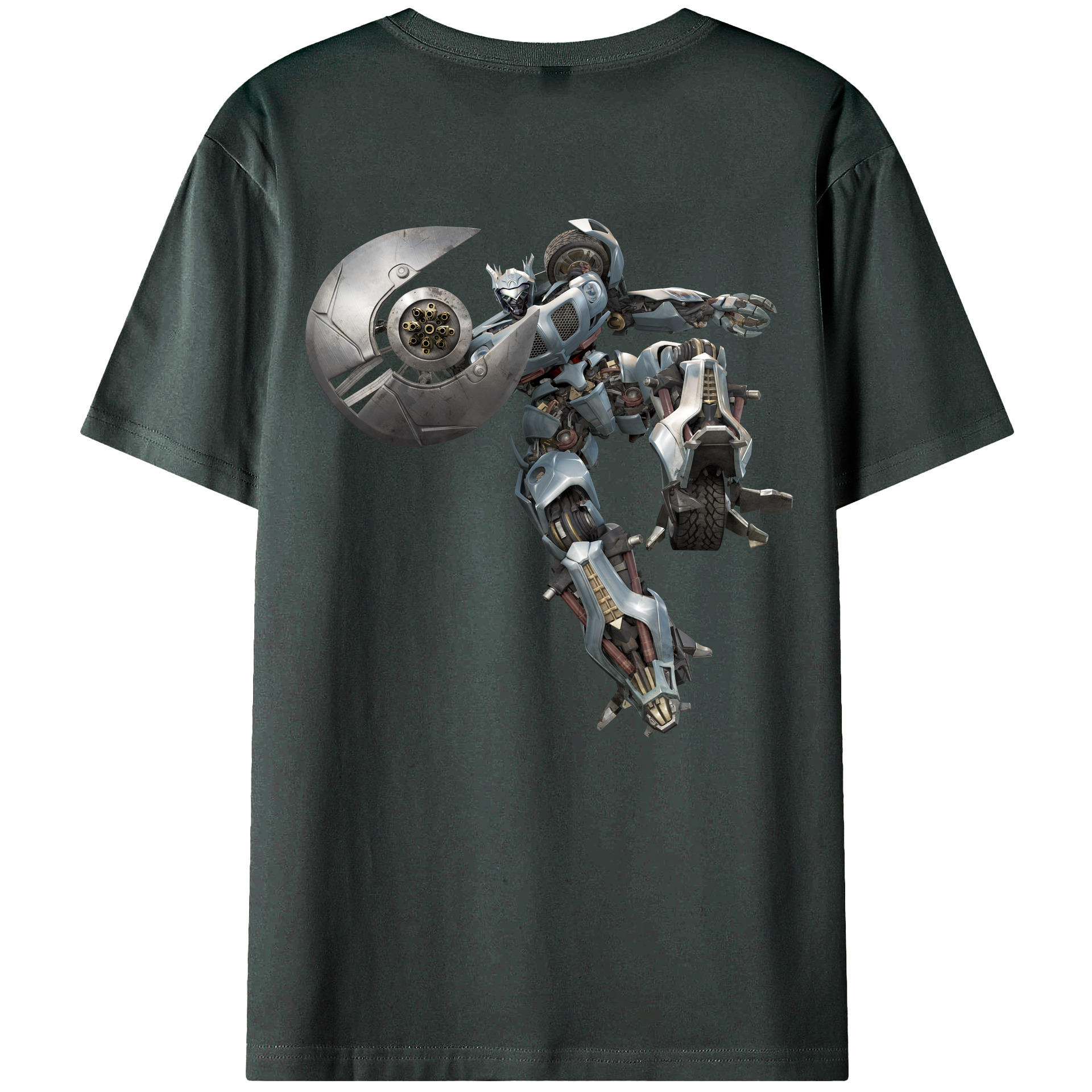 （画像用）  綿100％ メンズ半袖Tシャツ（バックプリント） 通気性